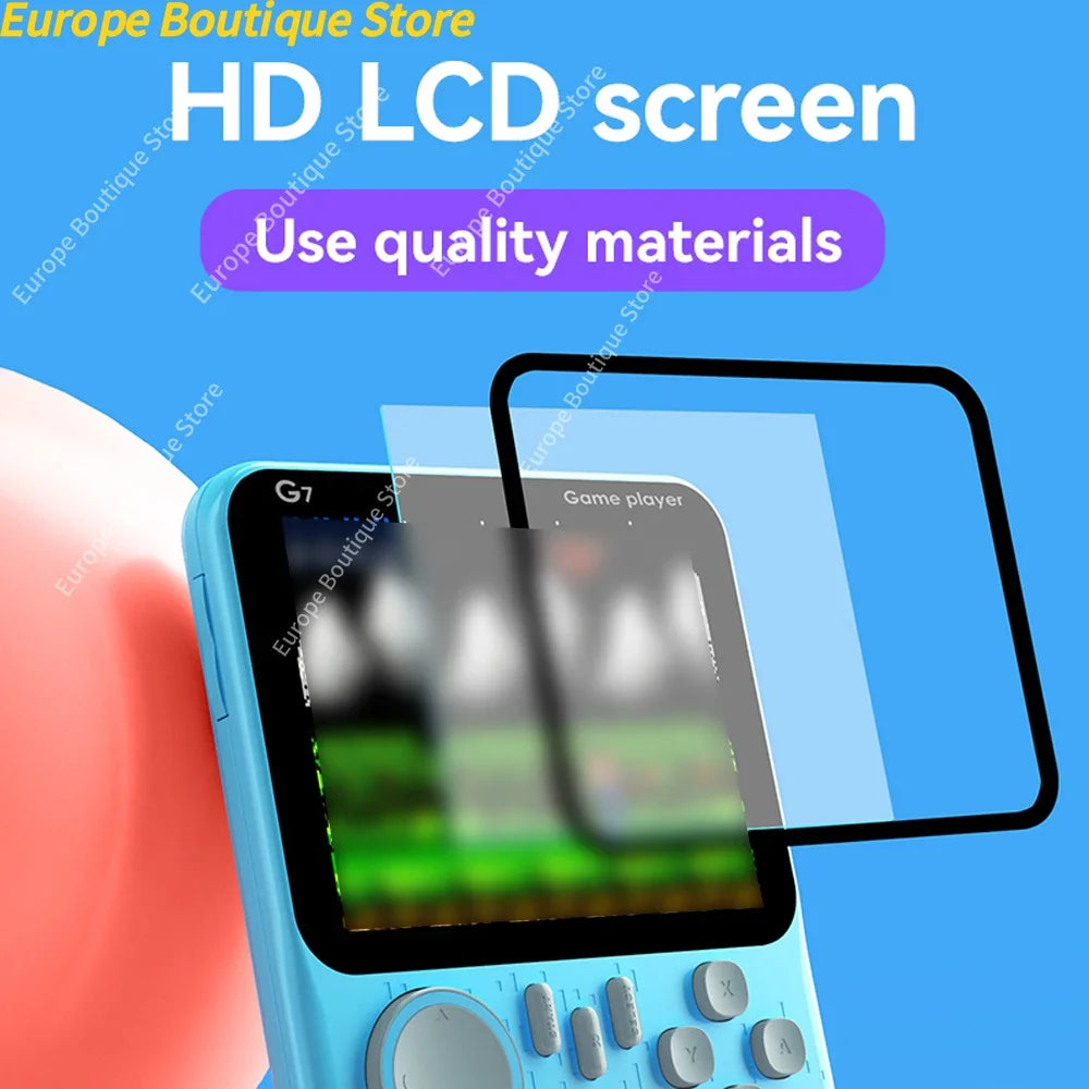 Handheld Game Console 3.5 inch G7 600 in 1 Portable Retro Gaming Card Machine| Load Your games