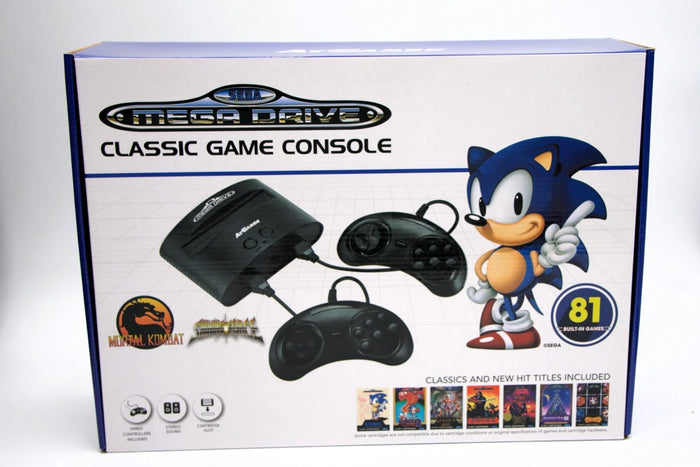 SEGA Genesis Classic Game Console 81 Games -Sonic - Mortal Kombat - ATGames New